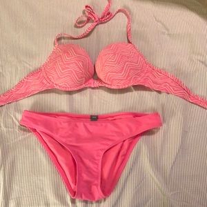 Pink Aerie bikini set 👙